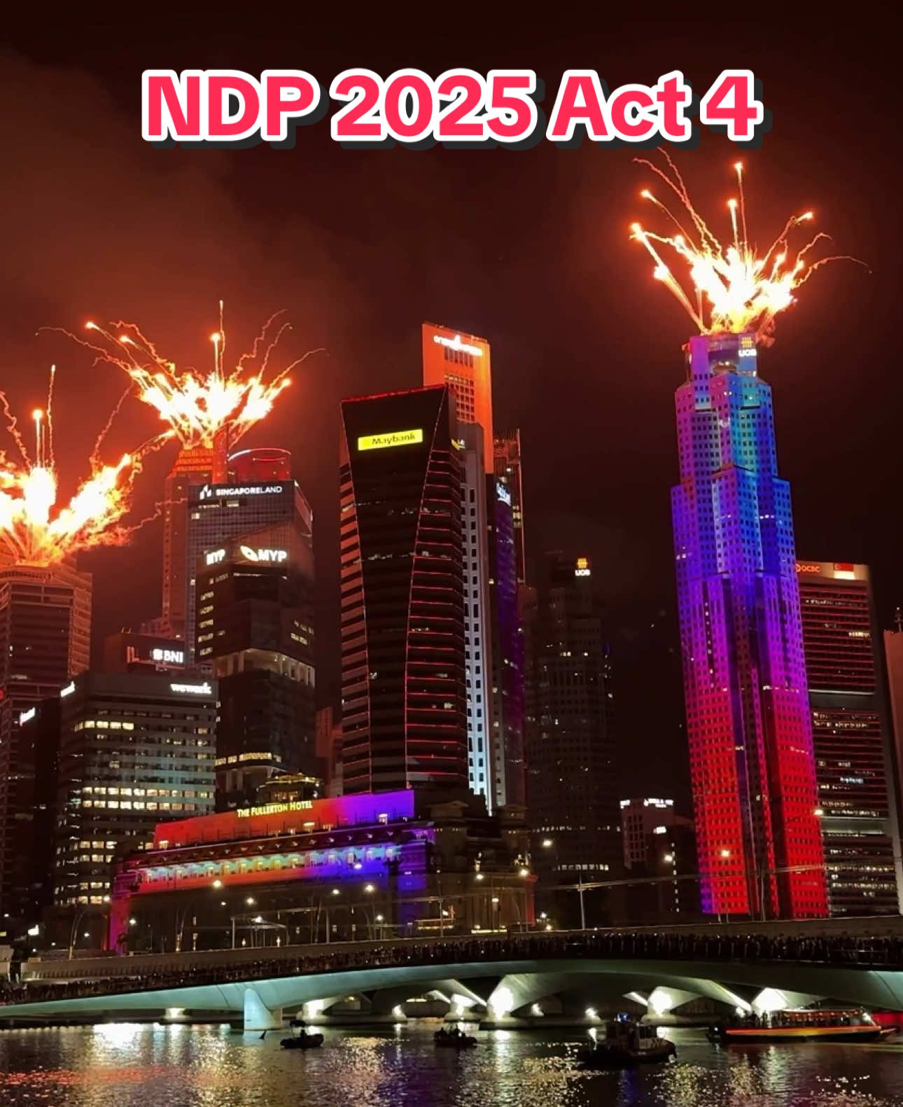 National Day Parade 2025 SG60 Act 4 Projections & Fireworks Drumming Intro, “The Road Ahead” & “Home” by Kit Chan Full video in 4K quality on YouTube  #ndp2025 #singapore #nationaldayparade #SG60 