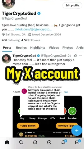 Replying to @Lee Mazilli #greenscreen  my x account #opportunity #xrparmy #cryptotrading #investorsoftiktok #tradingcrypto #bitcoin #influencers #blockchaintechnology #hex #tradingcrypto 