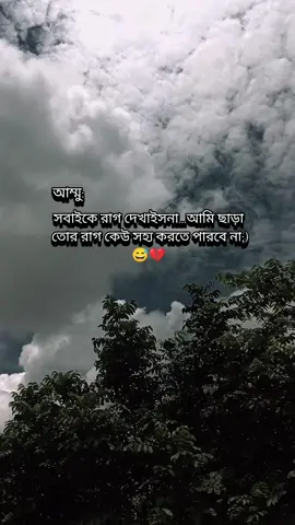 আমার মা ছাড়া কারো ক্ষমতা নাই আমার রাগ সহ্য করার 😅💔#foreyoupage #pyfツ #viralvideo 
