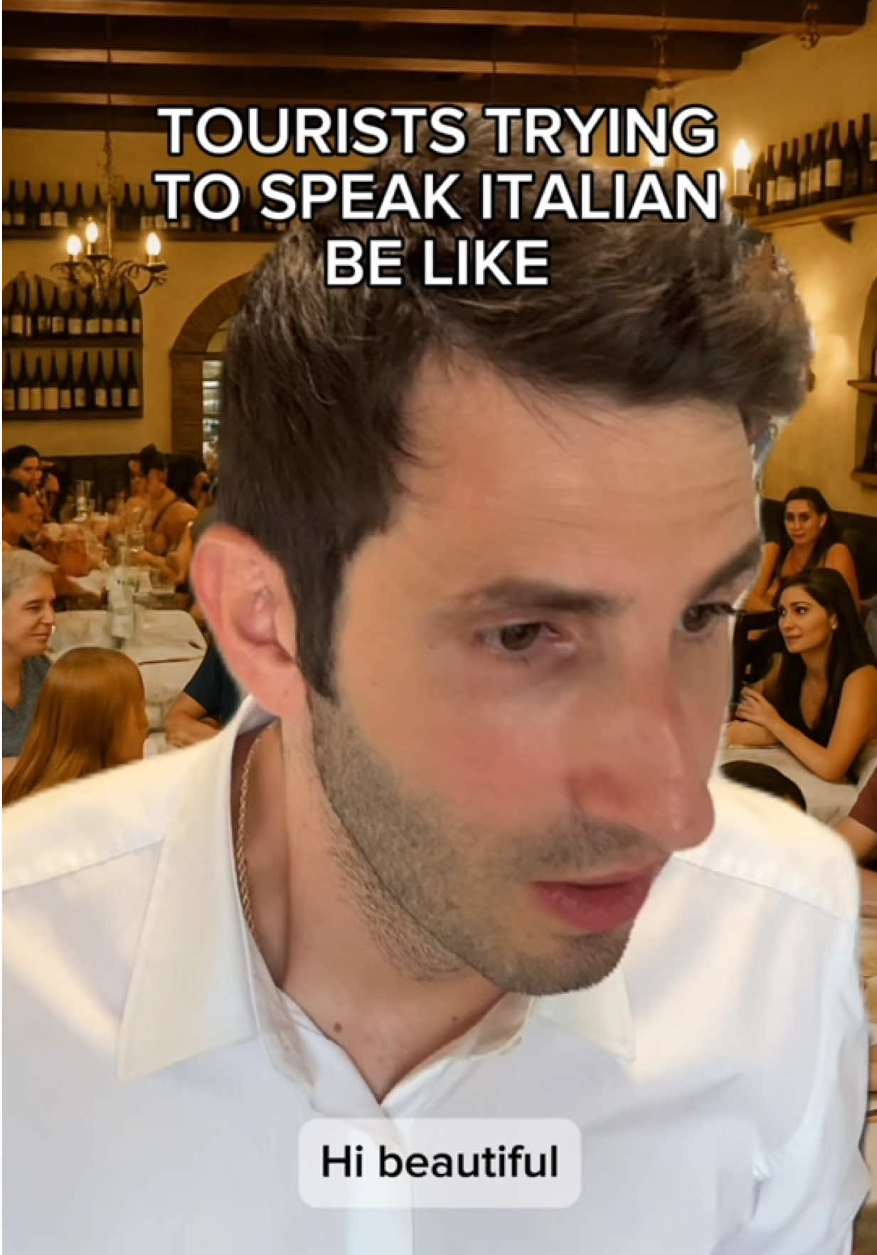 🥹 Spanish and Italian aren’t the same language! #italians #tourists #comedy #stevemozzinglish #italianlanguage 