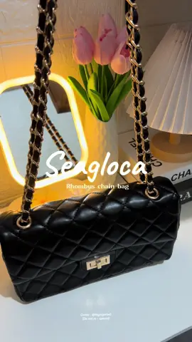 SeaGloca Rhombus chain bag 🌸 Soafer 💯good quality 👌🏻 highly recommended ✨ #chainbag #classybags #seaglocabag #bagrecommendation Owner