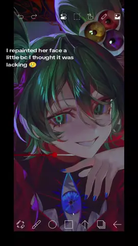 small repaint bc I thought it was lacking 🥲  #hatsunemiku #illustration #digitalart #fyp #arttok 