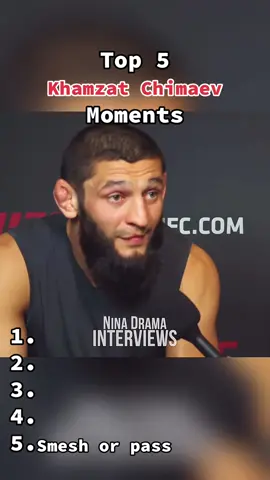 Top 5 Khamzat Chimaev moments 😂 #UFC #mma #ufc319 #khamzat #ddp 