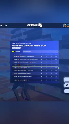 How we Won the Skin from the FNCS Skin Cup! (340th) #fortnite #skin #tournamemt #win 