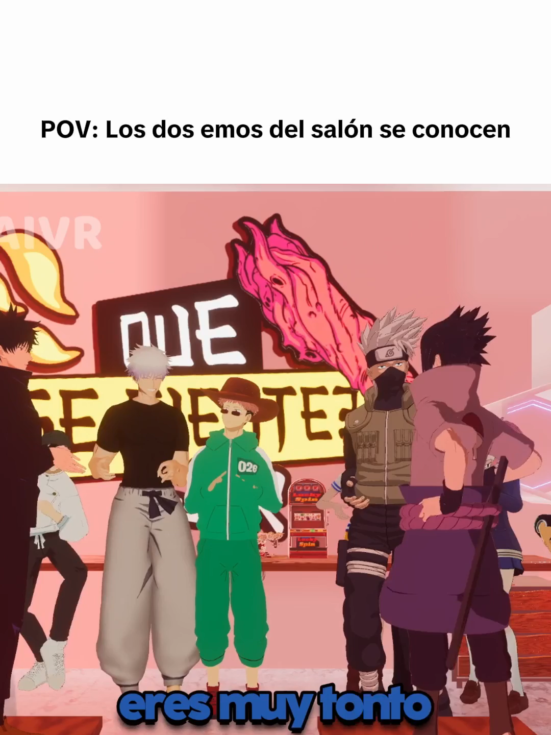 Los emos se atraen. ¿Qué opinara Naruto de esto? 🤣 #megumi #sasuke #itadori #jujutsukaisen #jjk #narutoshippuden #vr #vrchat #otakus #otakuboy #otakulife #otakugirl #mitojai #mitojaivr #megumifushiguro