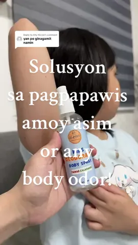 Replying to @Ally Nicole Solusyon sa amoy asim pag papawis or any body odor. Kids deodorant spray for kids suitable from 5years old and above. Natural, gentle mild and safe for kids. #kidsdeodorant #deodorantspray #skincare #bodycare #naturaldeodorant 