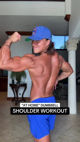 At home dumbbell only shoulder workout #shoulderworkout #shoulders #dumbbellworkout #bangfit 