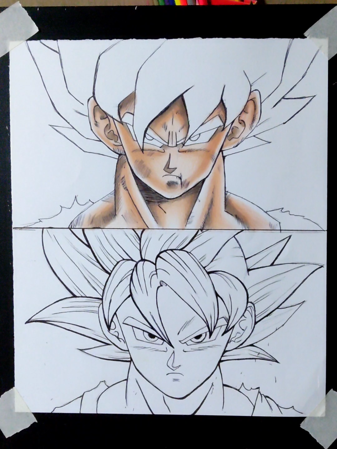 tutorial de pele em 1 minuto#dragonball #drawing #tutorial 