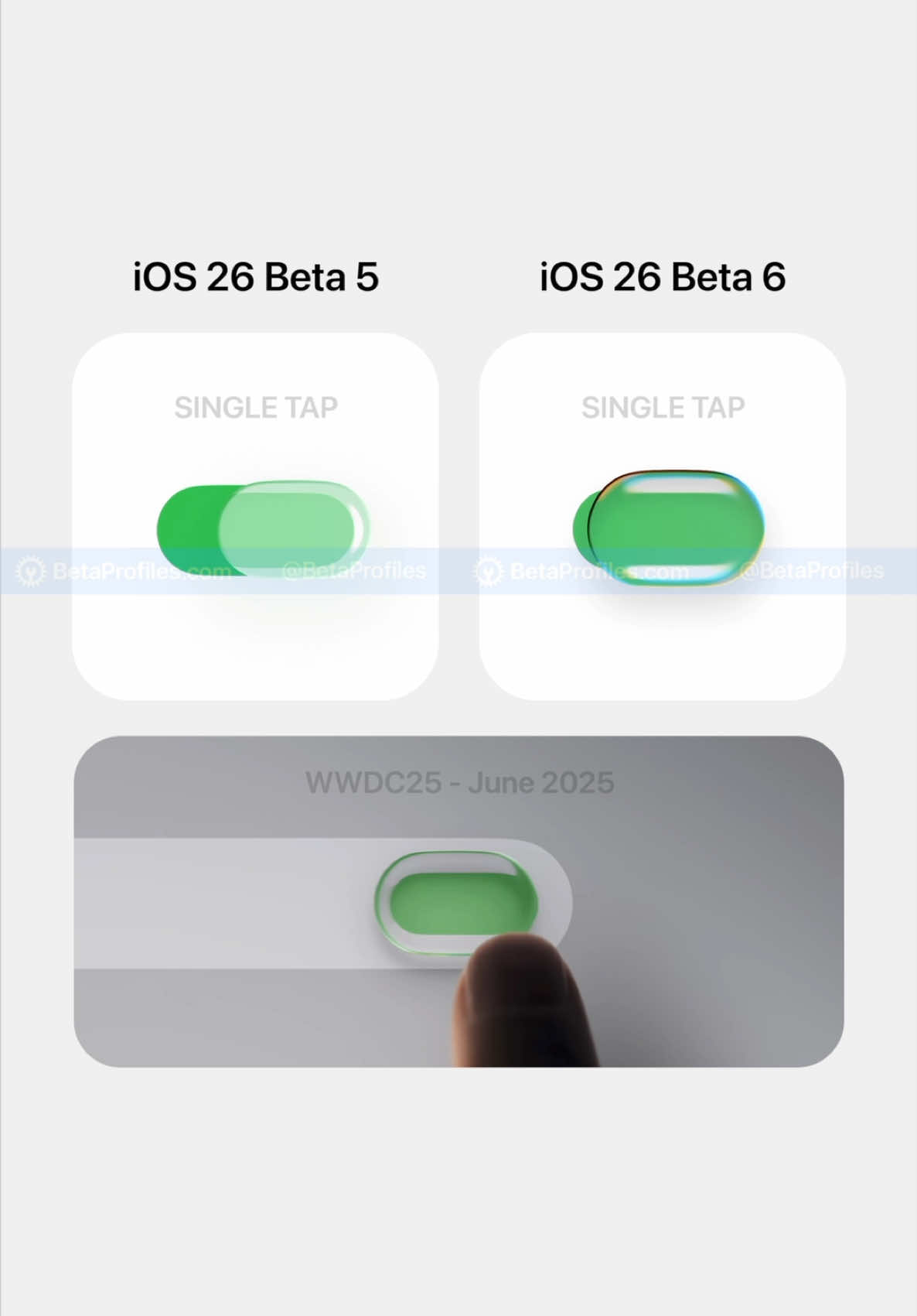 Tapping on toggles in iOS 26 Beta 6 is oddly satisfying ✨ #ios26 #liquidglass #iphone #apple #fyp