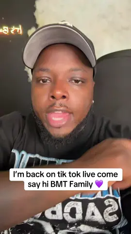 I’m back on tik tok live come say hi BMT Family 💜