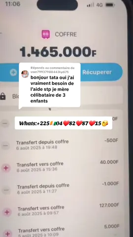 Réponse à @user79937988443lydi75  Tout ceux qui veulent s'inscrire ou inscrit leurs enfants mes sont en manque financière,  veuillez me contacter sur whatsapp pour gagner votre part maintenant 🥰❤. #aidefinancière #tiktokcotedivoire🇨🇮tiktok225 #gagnerdelargent #tiktokafrique🇹🇬🇨🇩🇨🇮🇧🇯🇬🇦🇨🇲🇬🇦 #financetiktok 