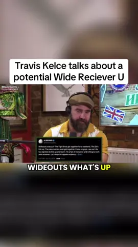 Jason Kelce talks about a potential Wide receiver U but Travis Disagrees🏫 @New Heights @NewHeights POD #newheights #newheightspodcast #newheightshow #widereciever 