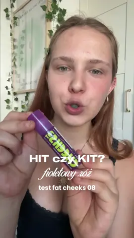 fioletowy róż - hit czy kit? 💜 #fatcheeks @NYX Cosmetics Polska #testkosmetyków #purpleblush 