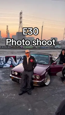 Cuco used my car for a photo shoot today so let’s go take her to get washed #e30 #photoshoot #cuco #streetwear #fashiontiktok 