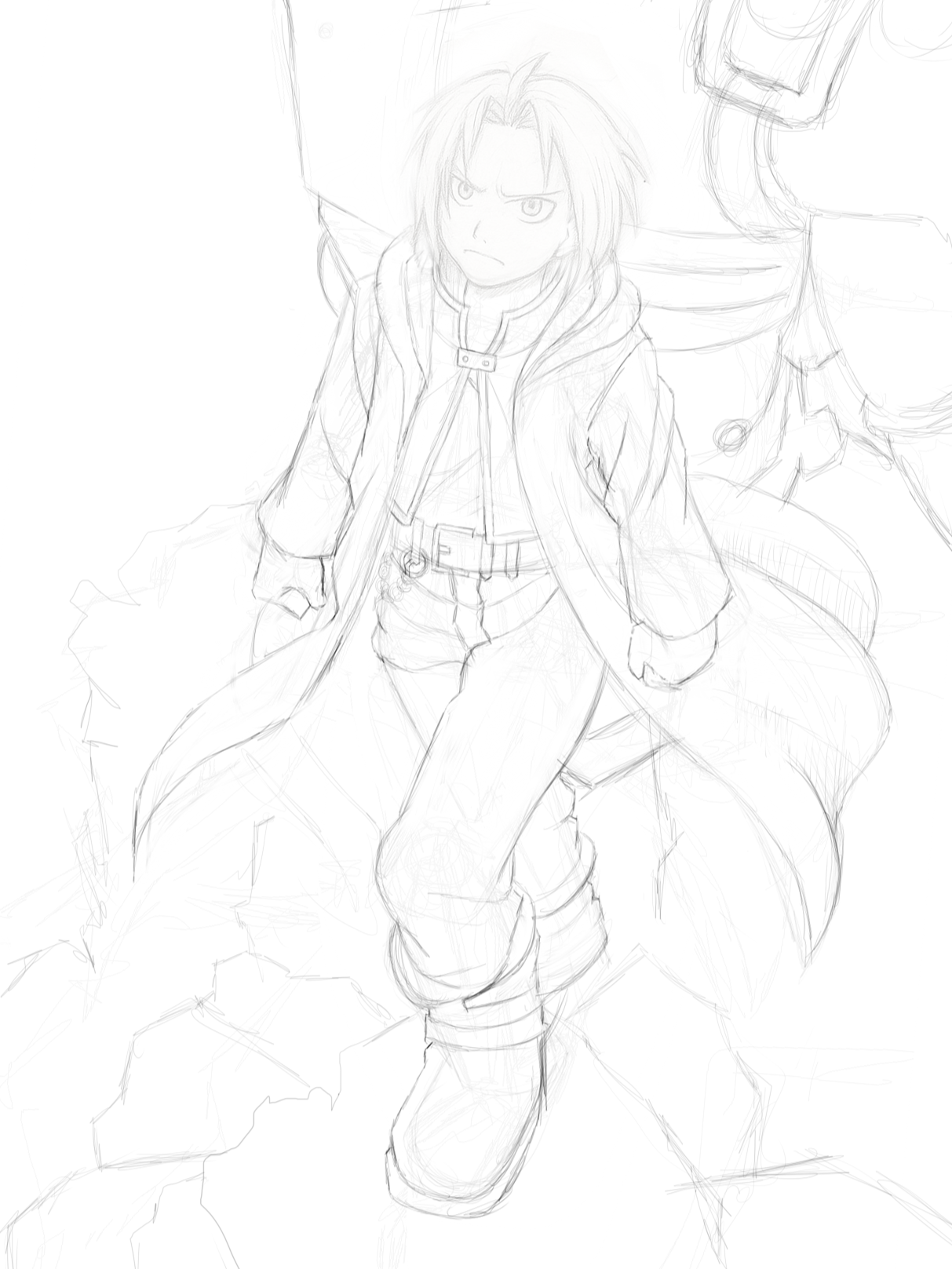 Edward Elric & Alphonse - Sketch #sketch #esboço #fullmetalalchemist #fullmetalalchemistbrotherhood #edwardelric