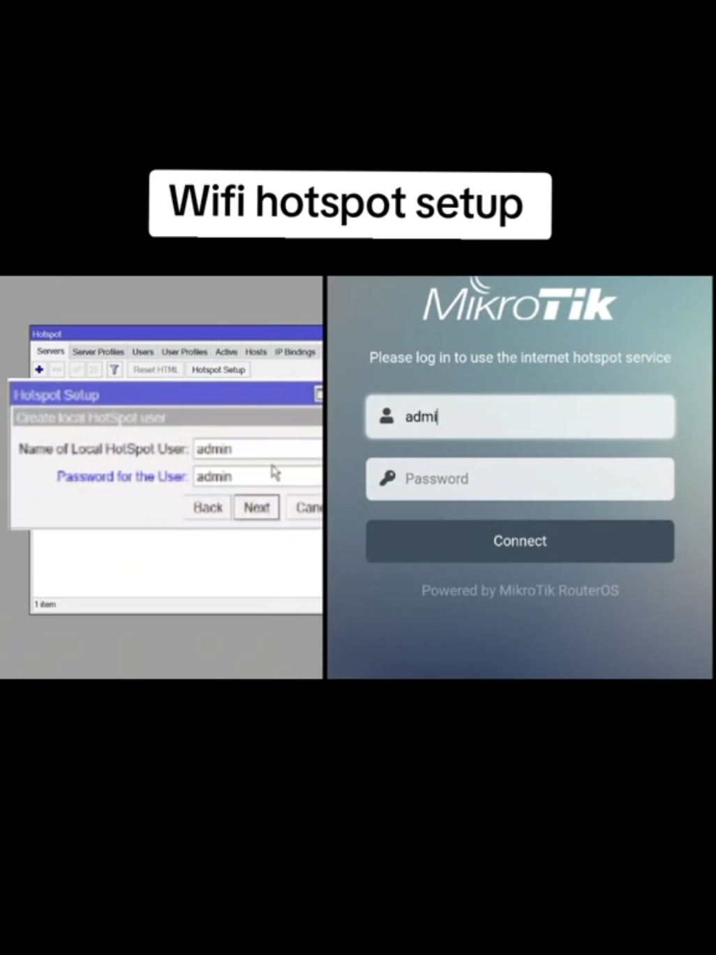 Quick Mikro Tik Configuration for hotspot 