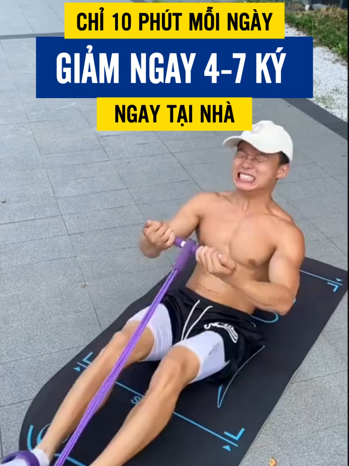tập luyện giảm mỡ ngay tại nhà với dây tập luyện 6 ống#habanasport 