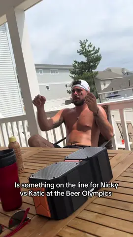 Is something on the line for Nicky vs Katic at the Beer Olympics @Mike Katic @Nickysmokess 