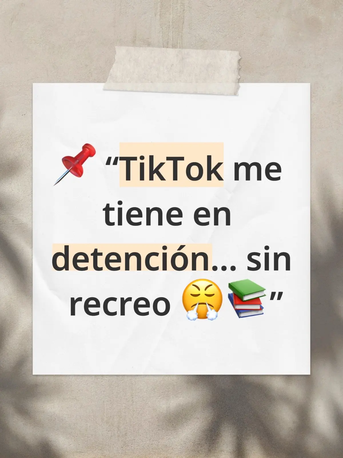 “Parece que TikTok me puso en detención sin recreo 🤦‍♀️ ¿Soy yo o a ti también te está castigando? 👀😂 Cuéntamelo en los comentarios ⬇️” #TikTokMeCastiga #BulletinBoardTikTok #HumorEnTikTok #fypシ #EnTendencia #ComentaSiTePasa #TikTokHumor #texts 