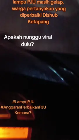 Lampu Penerangan Jalan Umum (PJU) di Jalan menuju Pawan V jadi sorotan masyarakat Ketapang.  