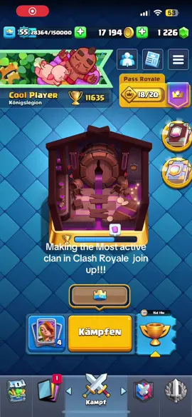 Join our clan💪🏽#gaming #clashroyale #member #supercell 
