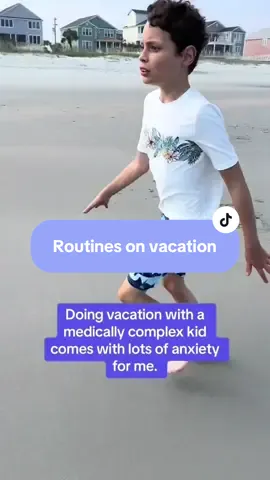 No matter how many vacations we do, my anxiety always rides high when travel. Even though we always go to the same exact spots, stay in the same houses, and know the hospitals in those areas can handle B, there is always a million “what if’s” running through my mind. I think keeping routines help keep B relaxed but maybe it’s more for me if that makes sense? Maybe one day we will branch out and try a new spot but for now, all the kids love our usual spots so we will continue to keep that routine stable for us all. ❤️ #beach #family #fyp #Summer #bseizurefree  