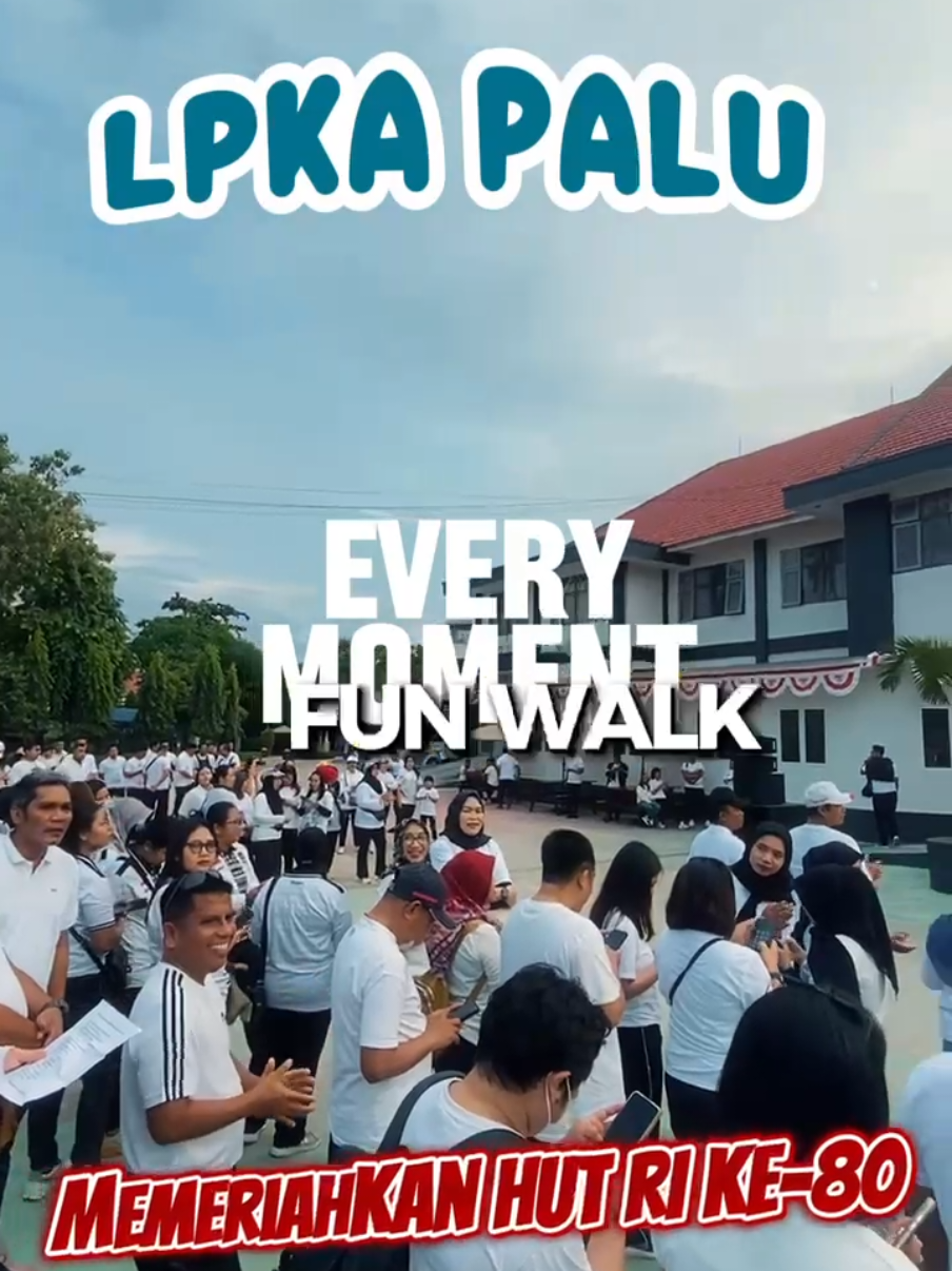 Hai sahabat ceria... Yuk saksikan Fun Walk Kanwil Ditjen Pemasyarakatan Sulteng Memeriahkan Hut RI Ke - 80🥰 #Kemenimipas #ditjenpas #KanwilDitjenpasSulteng #SemangatBaru #lpkapalu 
