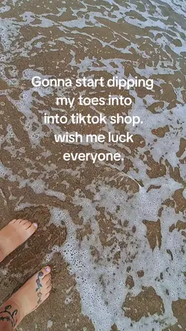 Dipping my toes into water Starting tiktok shop #tiktokshop  Mablethorpe beach