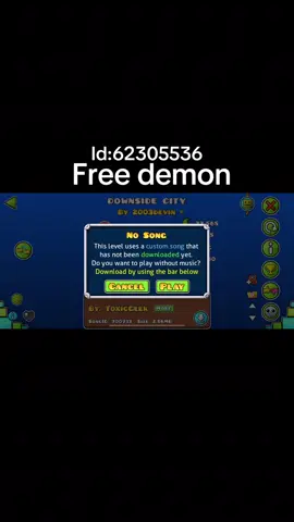 Free demon in geometry dash secret way #fyp #geometrydash 