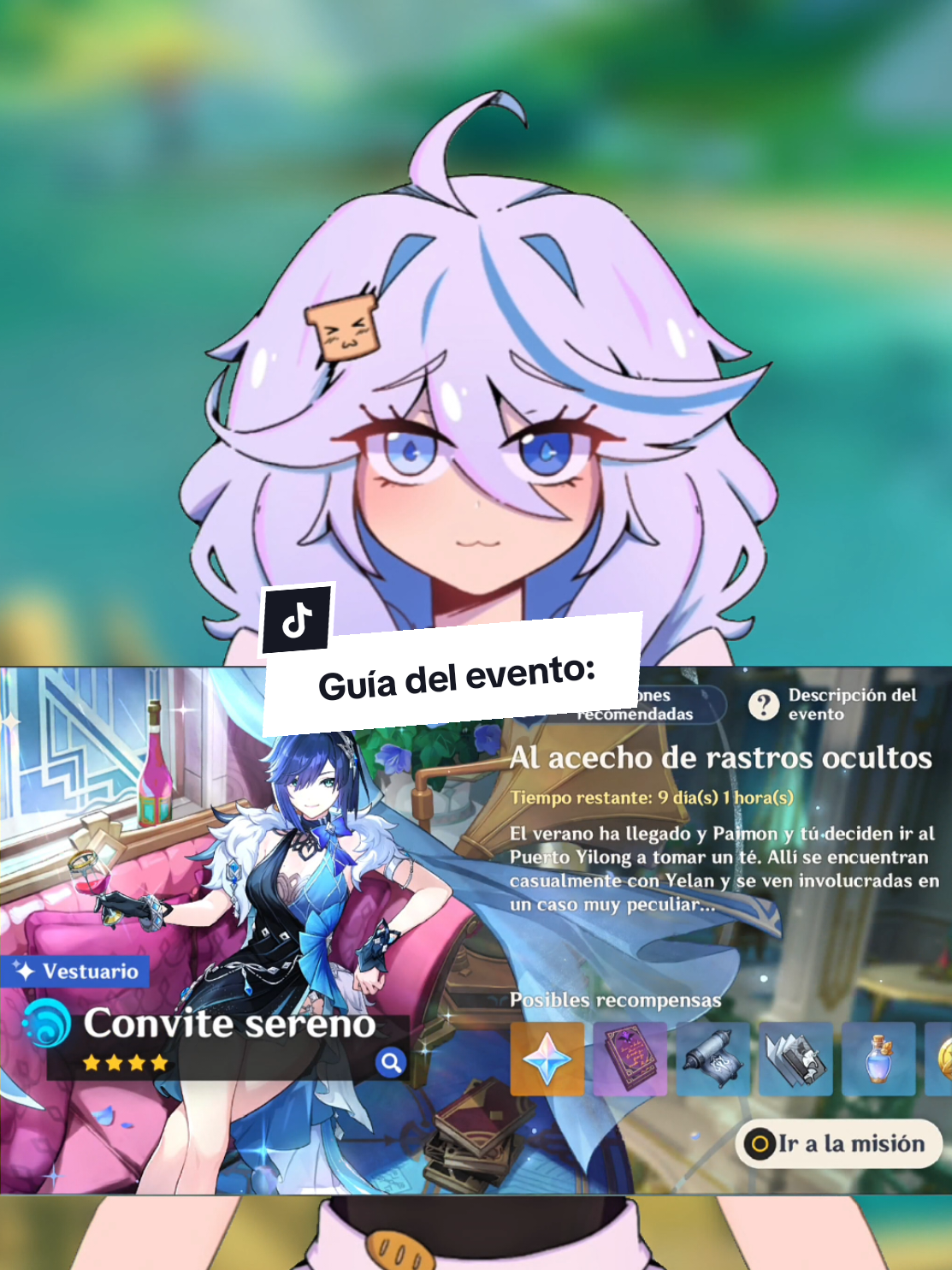 ✨Guía del evento: Al acecho de rastros ocultos✨ protogemas fáciles ⭐👄⭐ #yukapan #hoyocreators #genshin ♥️