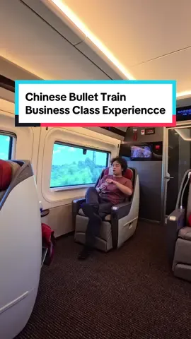 Replying to @noelahdez What’s it like to take the business class on a Chinese bullet train? #chengdu #train #chinatravel #chongqing