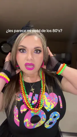 Que tés parece mi ootd para los 80’s ? 80’s theme. 80’s party. #80sthrowback #themeoutfit #80dance #blancaacevedo509 