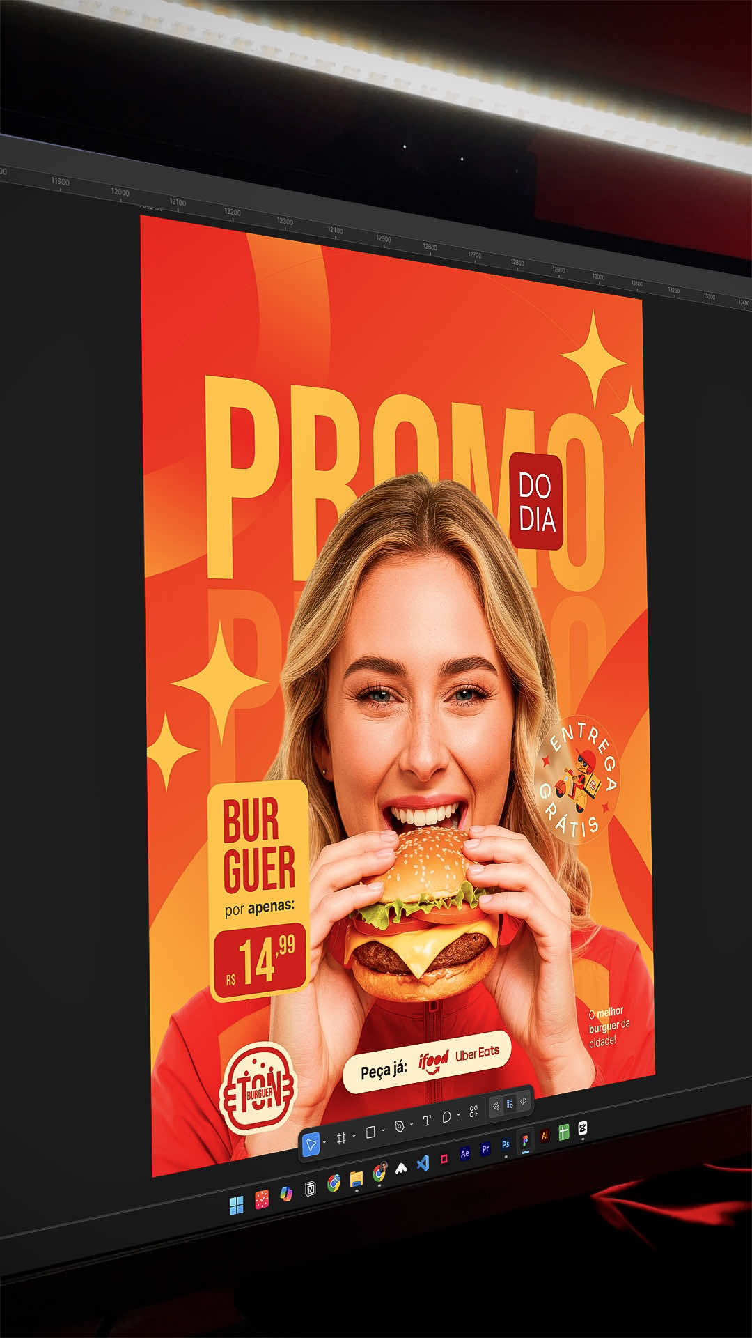 Processo criativo de uma arte feita no figma 🔥  #design #designer #hamburg #figma #socialmedia 