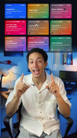 كل أدوات الذكاء الاصطناعي في موقع واحد 🤖🦾 . . . . . . . . hugging face Ai website for creating video, website,photos, games and etc…🚴‍♀️🤖 #الذكاء_الاصطناعي #aitools #aiwebsites #aitrend #huggingface 