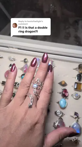 Replying to @hostoftwilight #moonstone #dragons #dragonring #iocrystals 