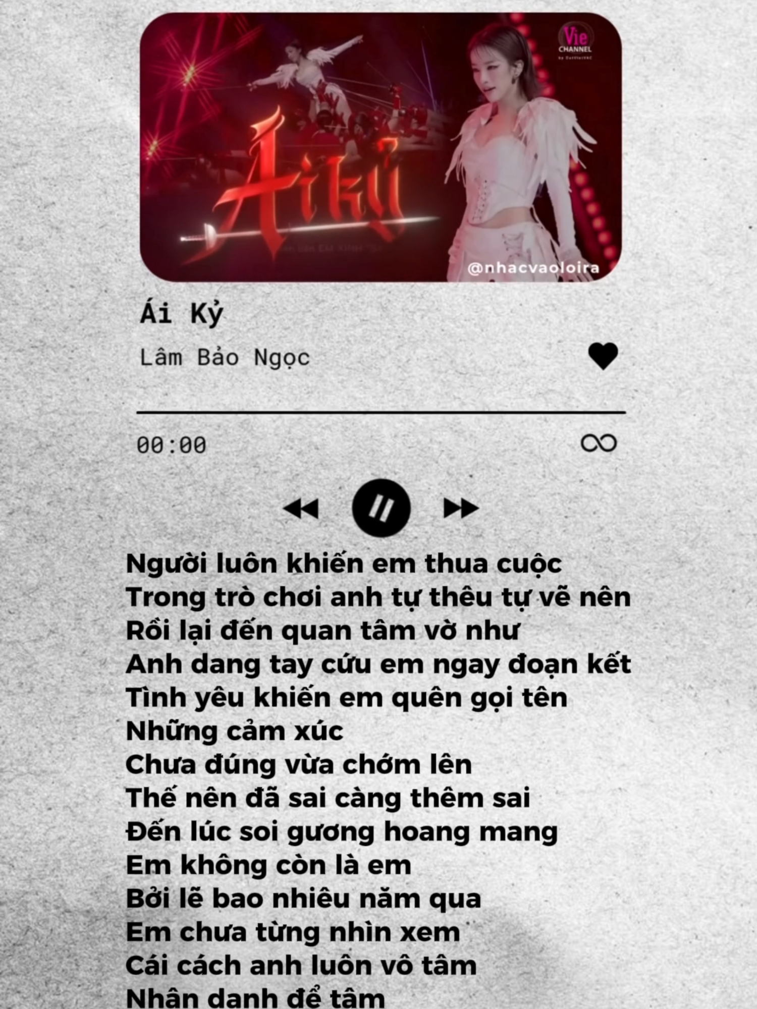 #aiky như tiếng lòng của #lambaongoc #emxinhsayhi #nhacvaoloira #muzik4soul #thinhhanh #xuhuong #nhachaymoingay #nhacchill #tamtrang