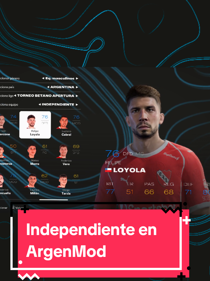 Acá les va el Plantel de independiente ! seguiremos subiendo los planteles del mod ! atentos 