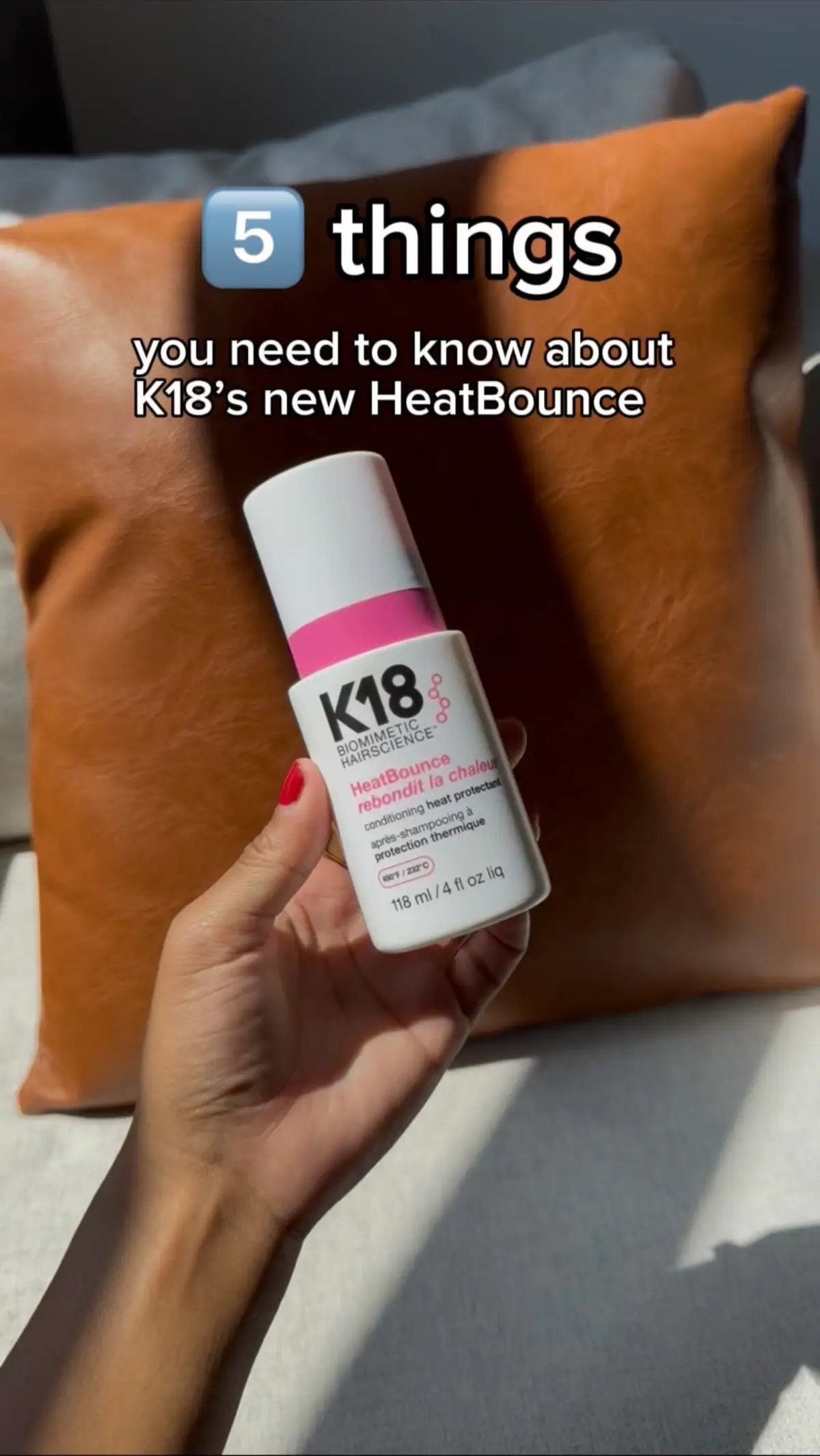 You think your heat protectant is enough… but here’s 5 reasons HeatBounce hits different 🔥 #k18hair #k18results