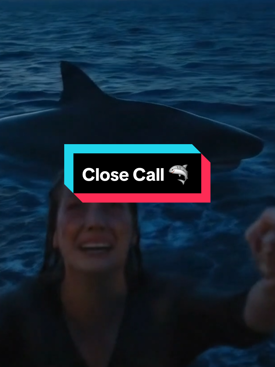 Saved at the last moment! #aihorror #sharkhorror 