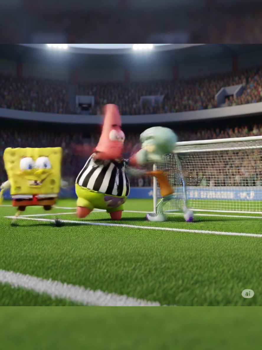 Ai Spongebob vs AI Patrick Star vs AI Squidward Tentacles  #spongebob #ai #aivideos #spongebobsquarepants #aigenerated 