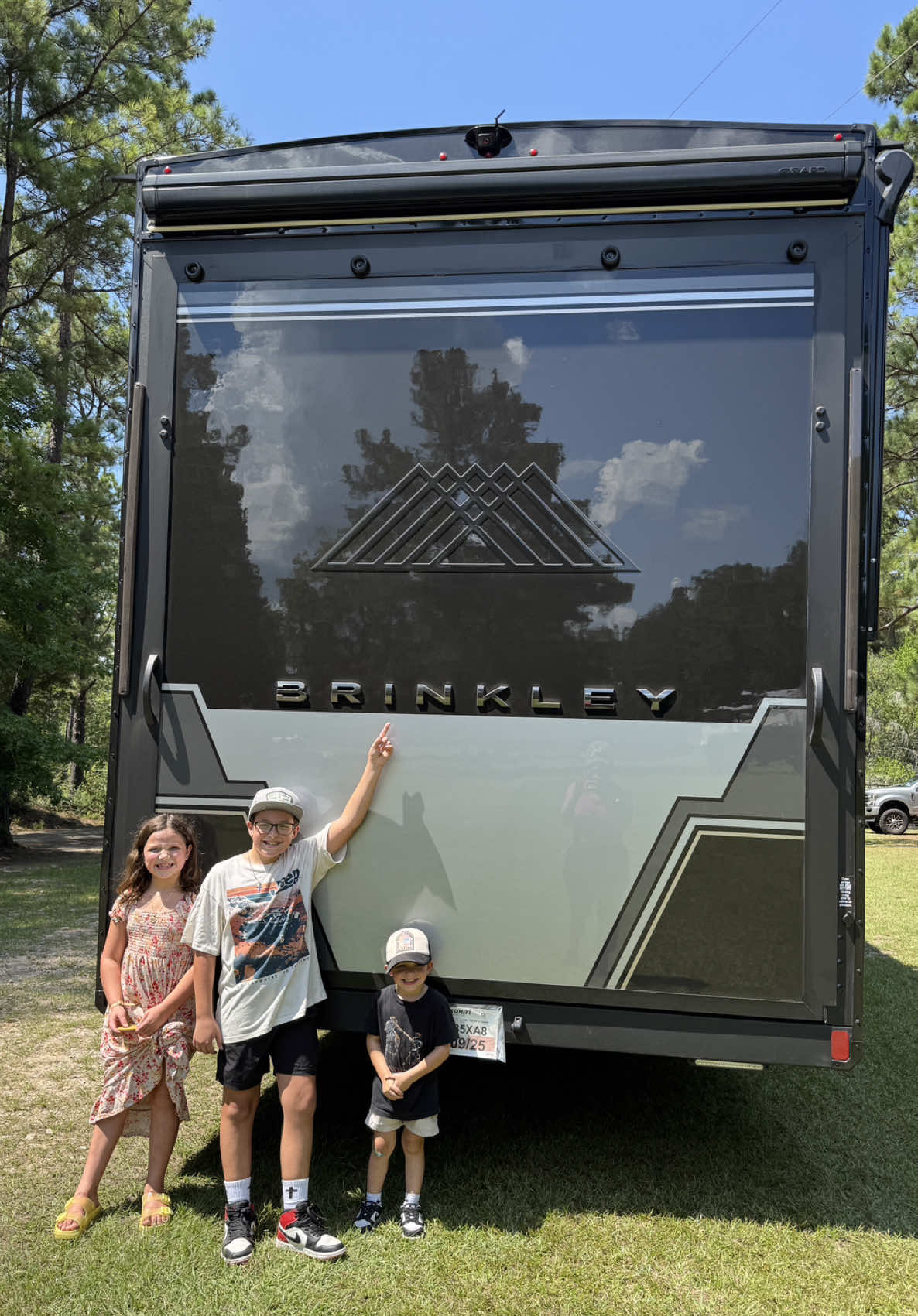 Stay tuned for the adventures in our 2026 Brinkley G4100 @Brinkley RV  #fulltimerv #brinkley #rvlife #fulltimefamily #bluecollarlife 
