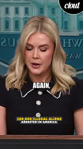 More than 300k illegal immigrants have been arrested in United States of America says Press Secretary Karoline Leavitt #KarolineLeavitt #trump #america #fyp #foryou