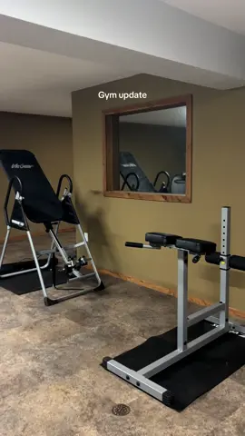 (New gym equipment next) 