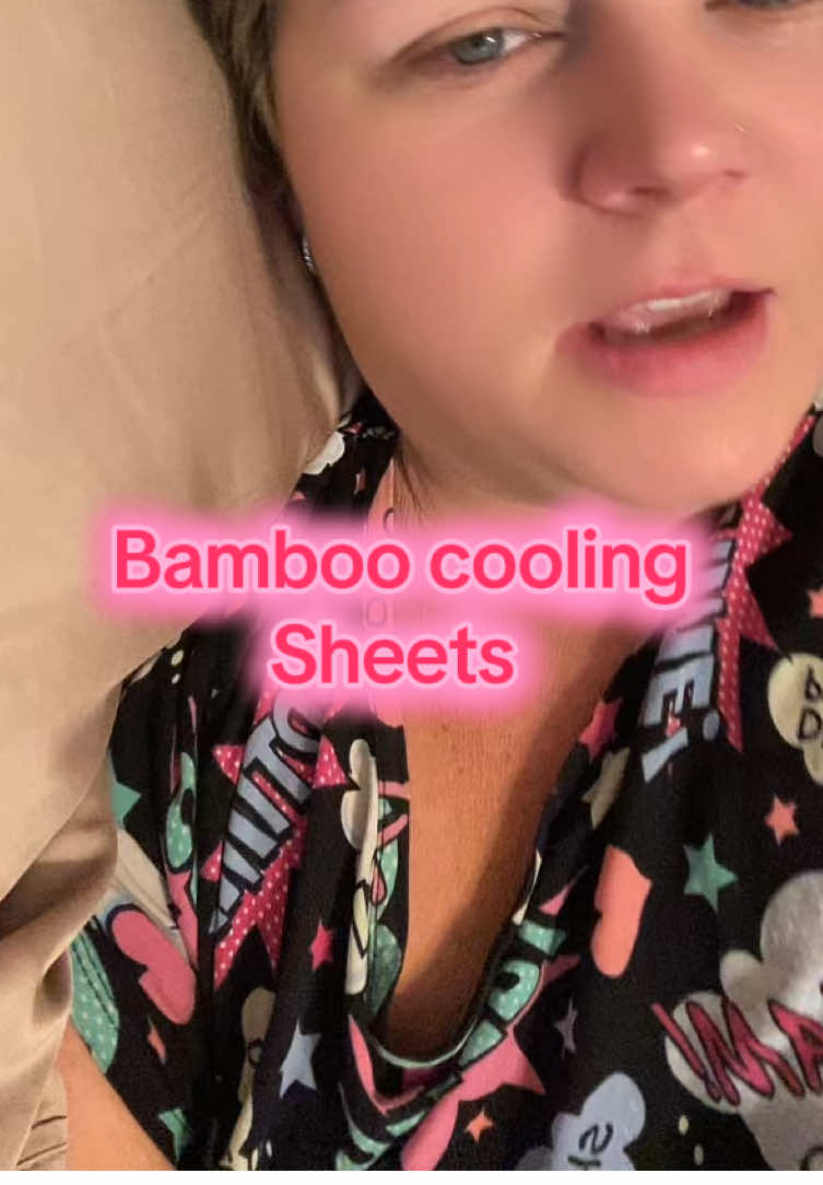 Never Wake Up Sweaty Again 🌙✨ with these 100% bamboo sheets ! #sheets #bamboosheets #coolingsheets #bamboo #nightsweats 