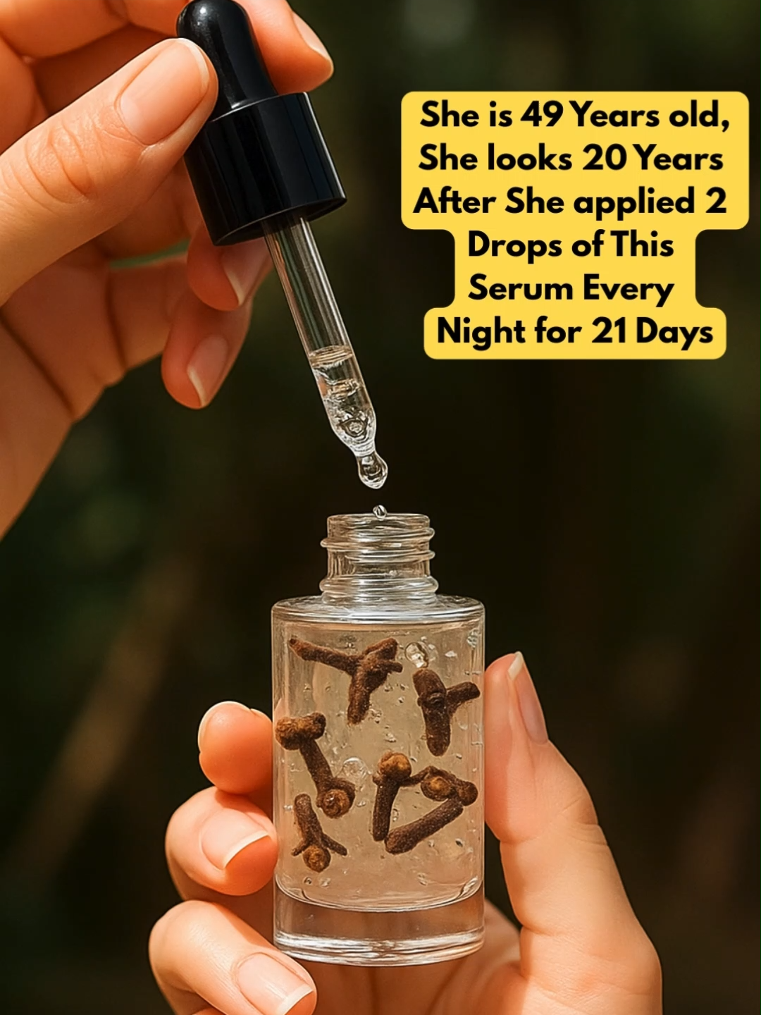 🌿 Try the 21 Days Zero Wrinkle Challenge with this viral clove serum recipe made from cloves, aloe vera (or rose water), and vitamin E for natural anti-aging skincare. ✨ This DIY clove serum helps erase wrinkles, boost collagen, and give glowing, youthful skin. #wrinkles #CloveWater #clovewaterbenefits #NaturalRemedies #healthylivingtips #healthyliving #viral #foryou #skintigtening