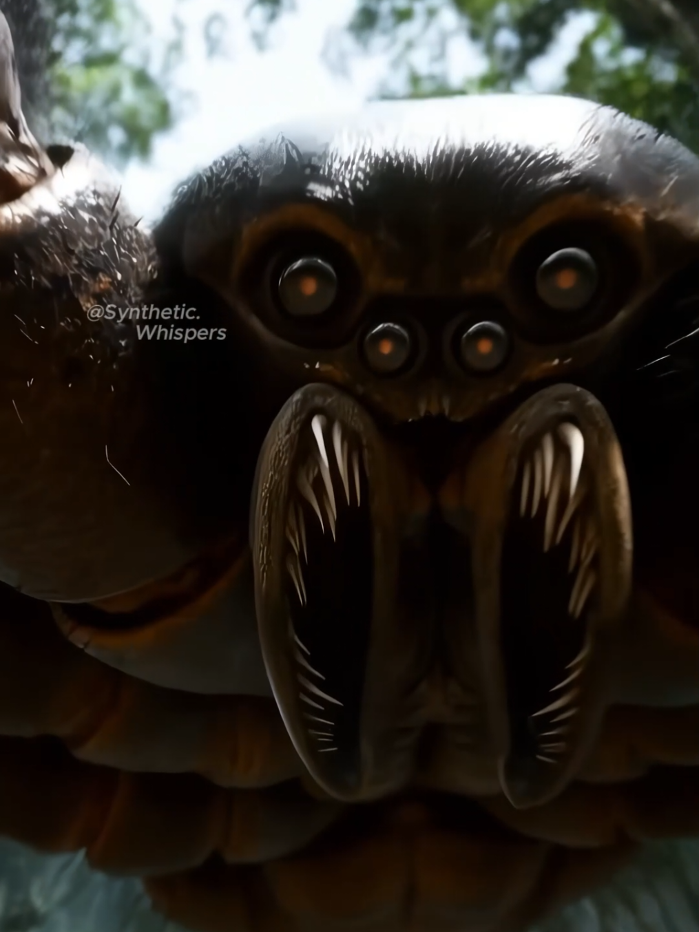 Would you survive this?  POV: You’re running through the forest… and the colossal spider finds you 🕷️💀  #spiderphobia #colossalcreature #horrortok #scarystory #nightmarefuel #creepytok #arachnophobia #terrifyingmoments #viralvideo #fyp