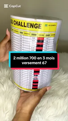 3e challenge de 2025 : 2 756 000 Fcfa en 3 mois .                                    #viral #libreville_gabon🇬🇦 #mirdanestore #coffrechallenge 