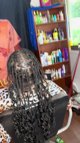 Bohemian knotless braids with puzzle piece parts