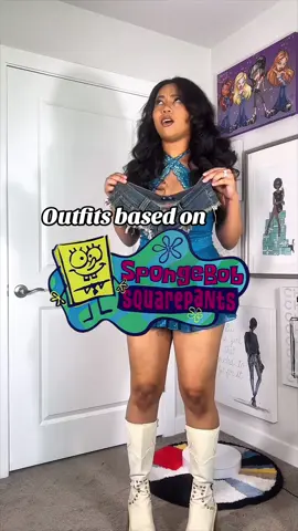 Bikini Bottom but make it Bratz doll chic! 💖🪞 Serving Y2K vibes inspired by our faves: 🧽 SpongeBob: preppy plaid + thigh highs 🐿 Sandy: corset + denim energy ⭐ Patrick: bold pink + neon green 🦀 Mr. Krabs: red power fit + oversized denim Which look are you rocking with the most? 👀💅 Drop your fave character inspired fit in the comments ⬇️ @SpongeBob @bratz @buffalo exchange @savers_thrift @prettylittlething @Amazon Fashion @boohoo @SHEINUS  #spongebob #outfit #y2k #cartoon #editing 