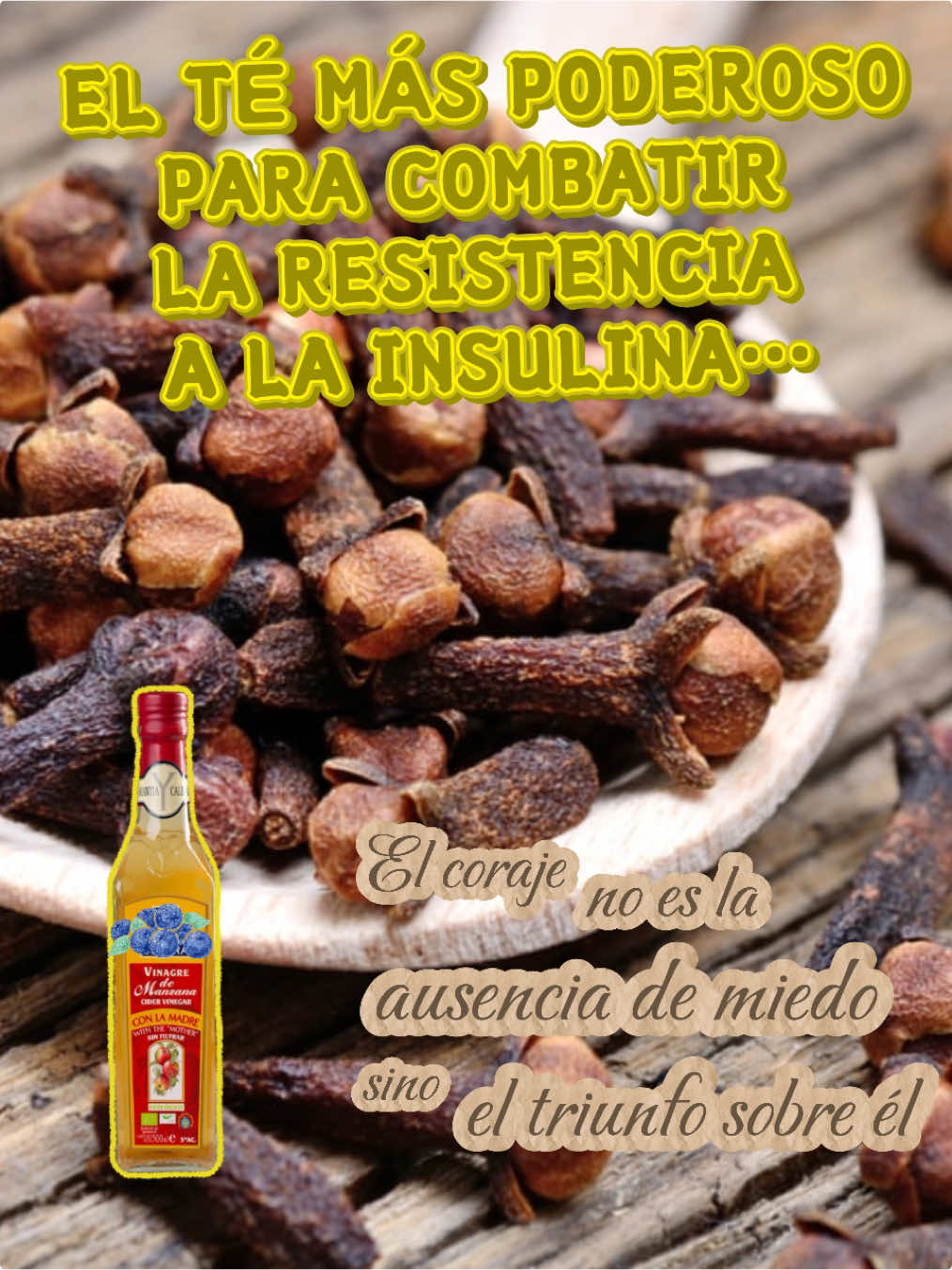 EL TÉ MÁS PODEROSO… PREPARACIÓN: Hervir una vaso y media de agua con 8 Clavos de olor. Hervir durante 5 minutos Apagamos el fuego 🔥  Añadimos una cucharada sopera de vinagre de manzana ecológica de madre ¡LISTO! ✅  #saluddigestiva  #desintoxicacion  #saludnatural  #antiinflamatorio  #antioxidante 